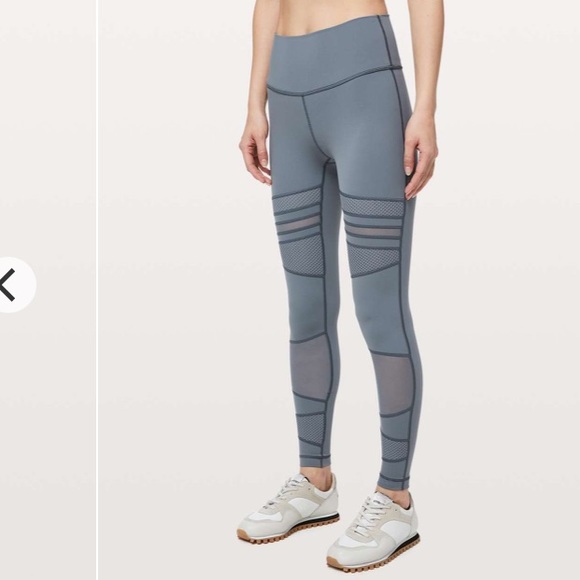 lululemon athletica Pants - LULULEMON Wunder Under High Rise Mix & Mesh 28” Leggings size 4